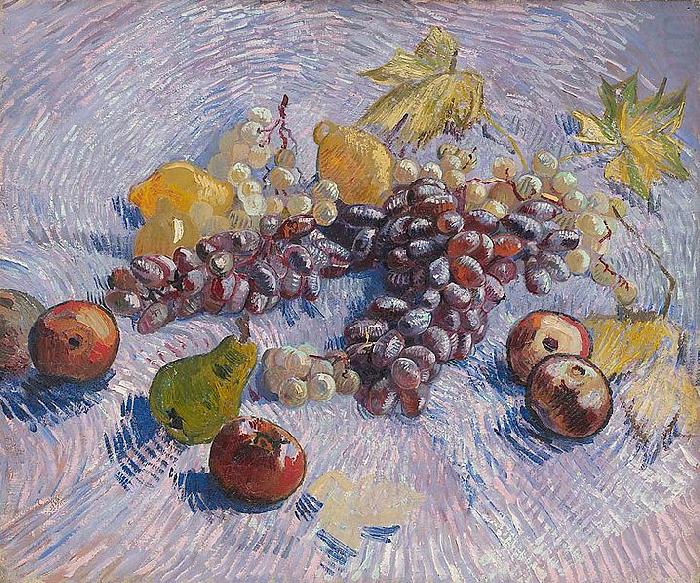 Vincent Van Gogh Grapes Lemons Pears and Apples china oil painting image